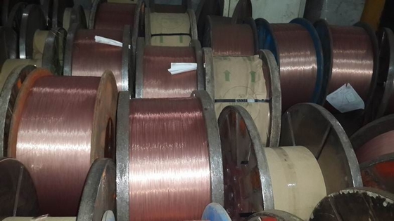 Waterproof Carbon Tire Bead Wire , 0.96mm Copper Coated Steel Wire 2100mpa